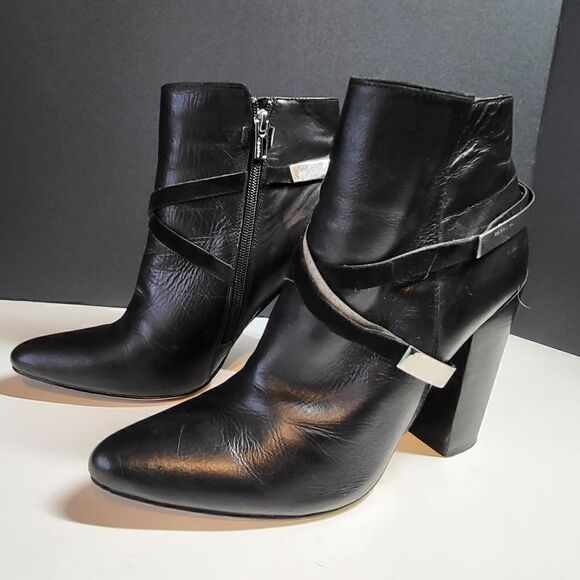 Calvin Klein Black Ankle Boots - Picture 1 of 12
